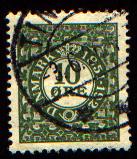 Anniversario del primo francobollo danese. Emesso nel 1926.