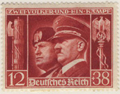 Asse Roma-Berlino. Patto tra Hitler e Mussolini. Emesso nel 1941.