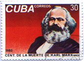 Centenario della morte di Karl Heinrich Marx. Emesso da Cuba nel 1983
