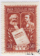 Centenario della pubblicazione del 'Manifesto Comunista'. Emesso nel 1948