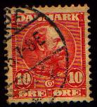 Effige di Cristiano IX. Francobollo emesso nel 1906.