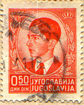 Effige di Alessandro I. Francobollo emesso nel 1914.