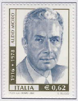 25 anniversario della morte di Aldo Moro. Emesso nel 2003