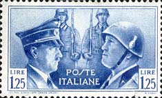 Fratellanza d'armi italo-tedesca. Emesso nel 1941